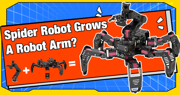 Spider Robot Grows A Robot Arm?