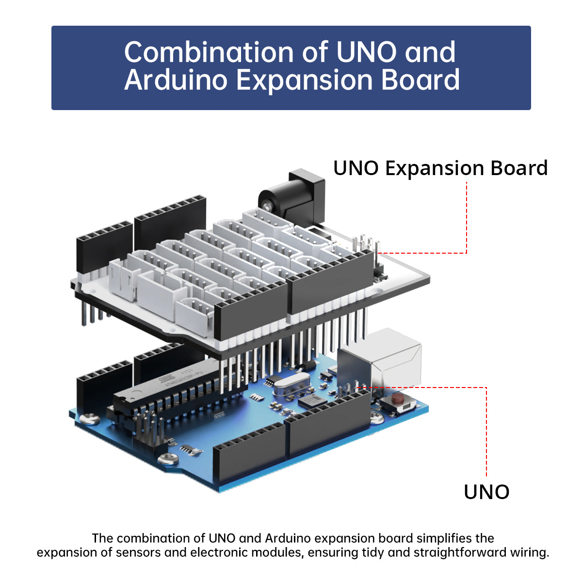Arduino Expansion Board Multi-function Expansion Board Highly Compatible with Arduino