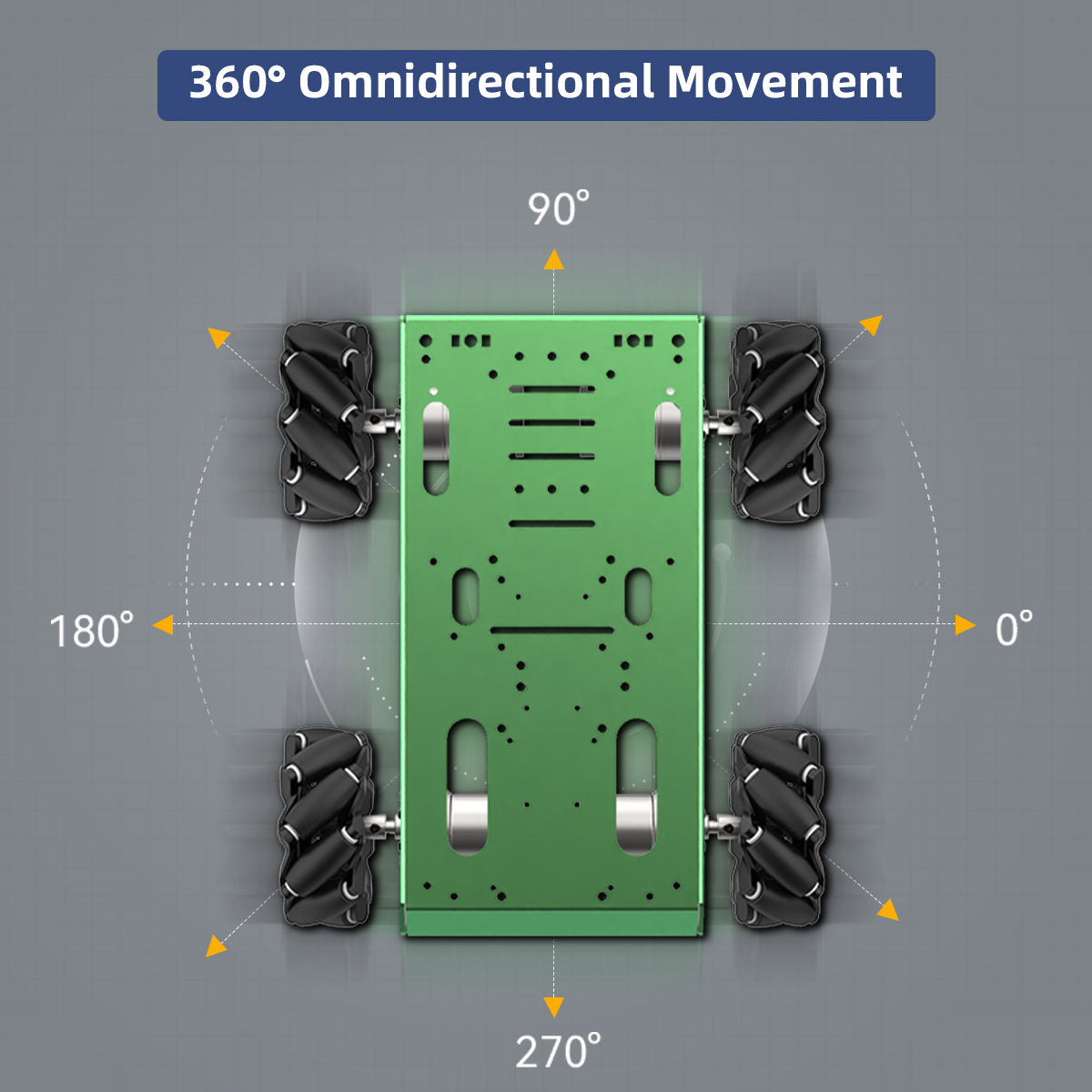 97mm Mecanum Wheel/360° Omnidirectional Tire/Robot DIY/Smart Car Accessories