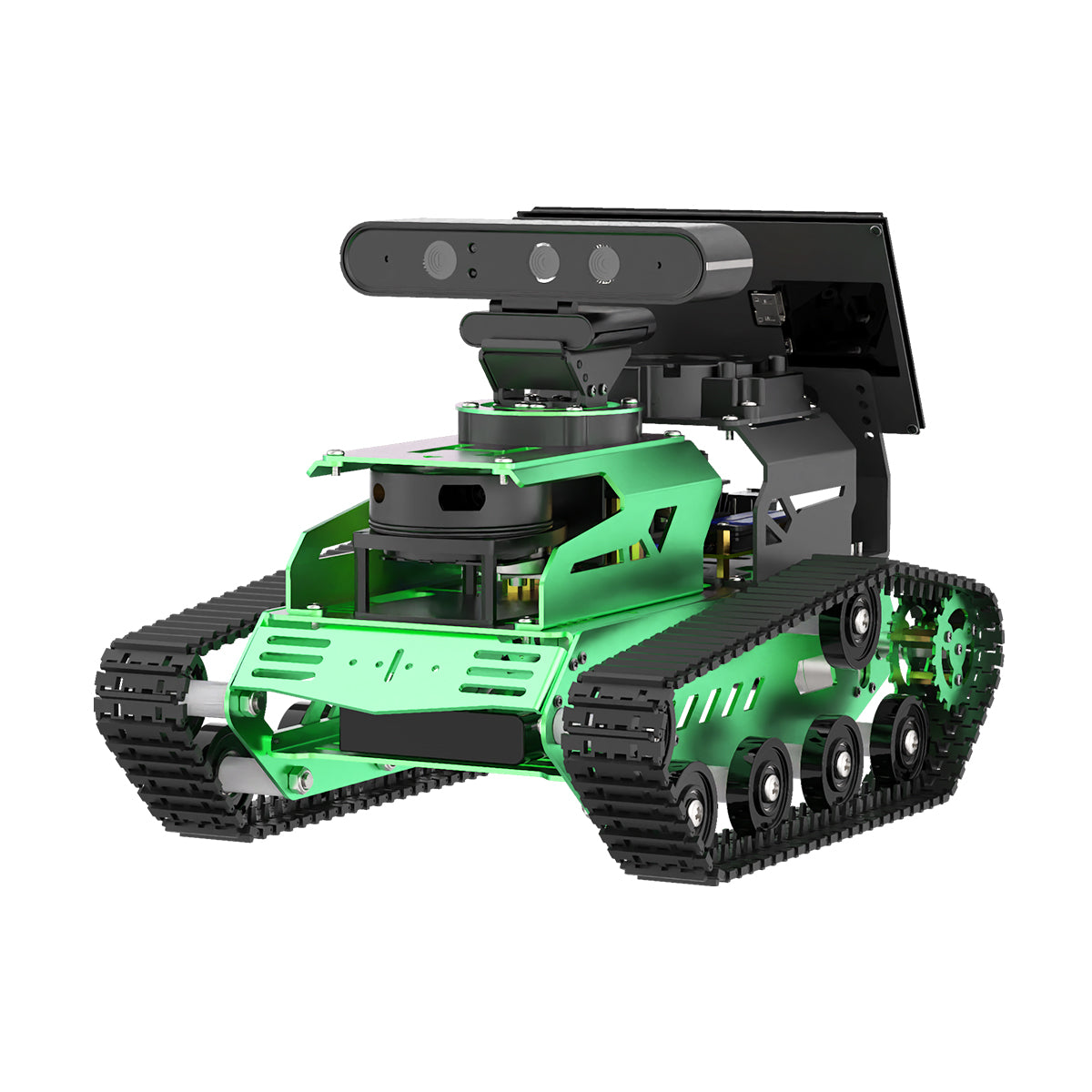 Hiwonder JetTank ROS Robot Tank Powered by Jetson Nano with Lidar Depth Camera Touch Screen, Support SLAM Mapping and Navigation