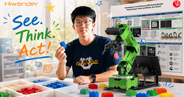 How William and His Team Built an AI LEGO Sorting Robot with Hiwonder JetArm