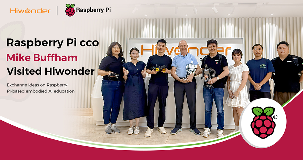 Raspberry Pi Chief Commercial Officer Mike Buffham Visited Hiwonder