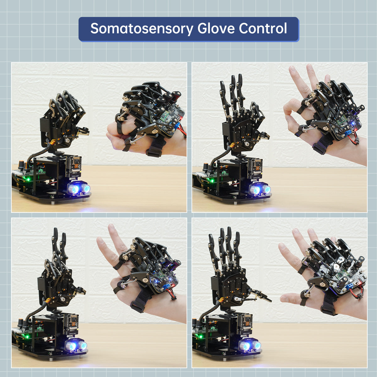 uHand UNO Open Source AI Bionic Robot Hand Support Somatosensory Control, Arduino Programming