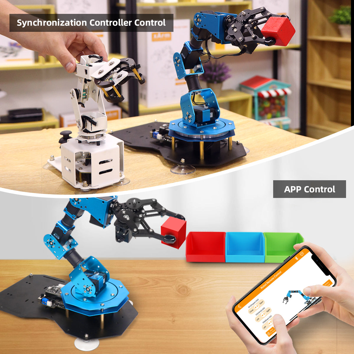 xArm ESP32 Bus Servo Robotic Arm Powered by Open-source ESP32 Python Programmable Robot