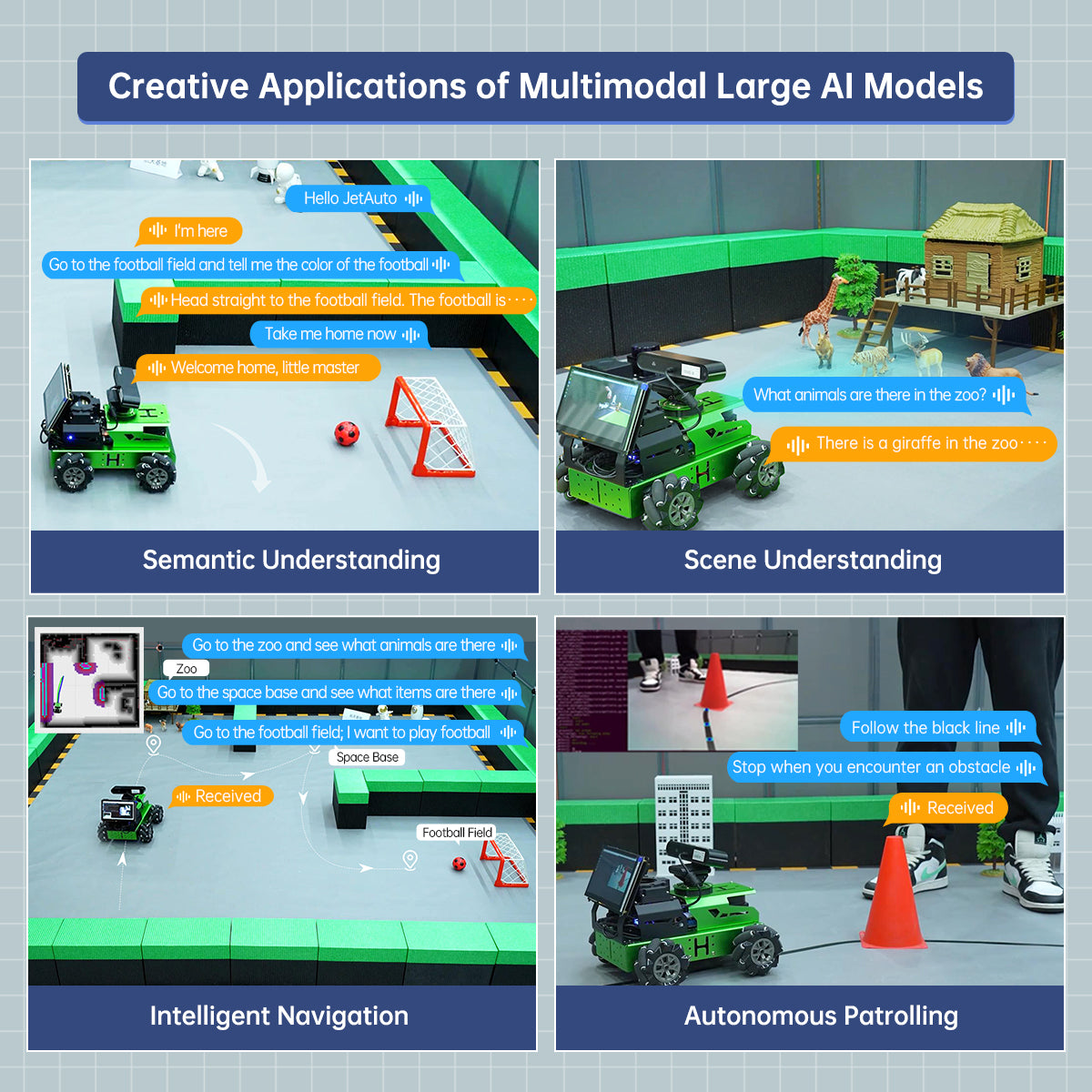 Hiwonder JetAuto AI Robot Kit, NVIDIA Jetson/Raspberry Pi 5 Powered ROS Educational Robot with OpenClaw & Multimodal AI Model (ChatGPT...), Voice Control, SLAM & AI Vision