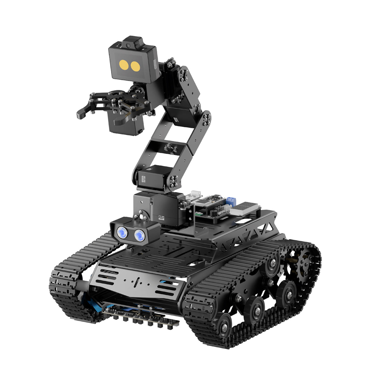 Hiwonder Tankbot Large AI Model Tank Robot Car with Robotic Arm, ESP32 Controller, Vision & Voice Interaction