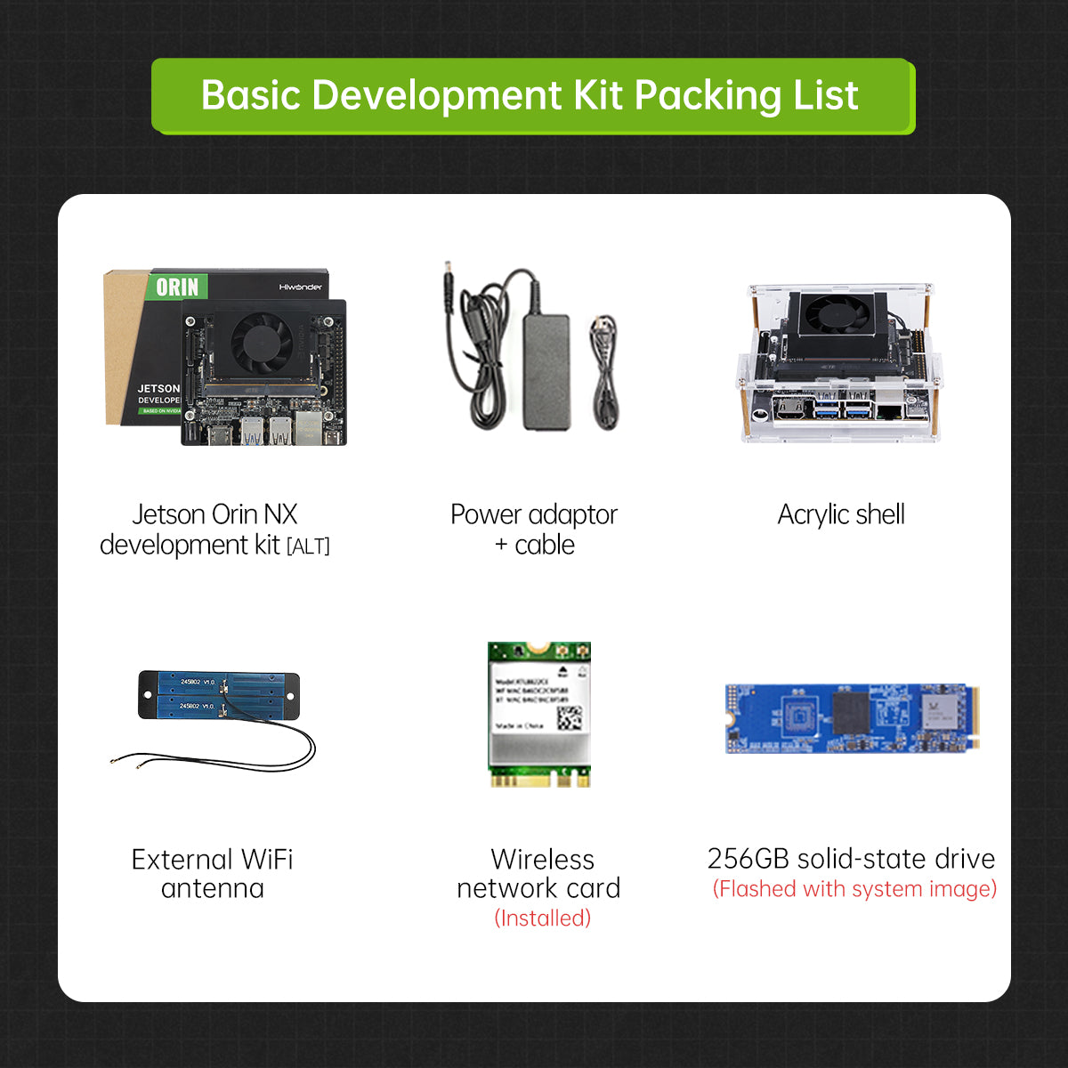 Basic Development Kit Packing List