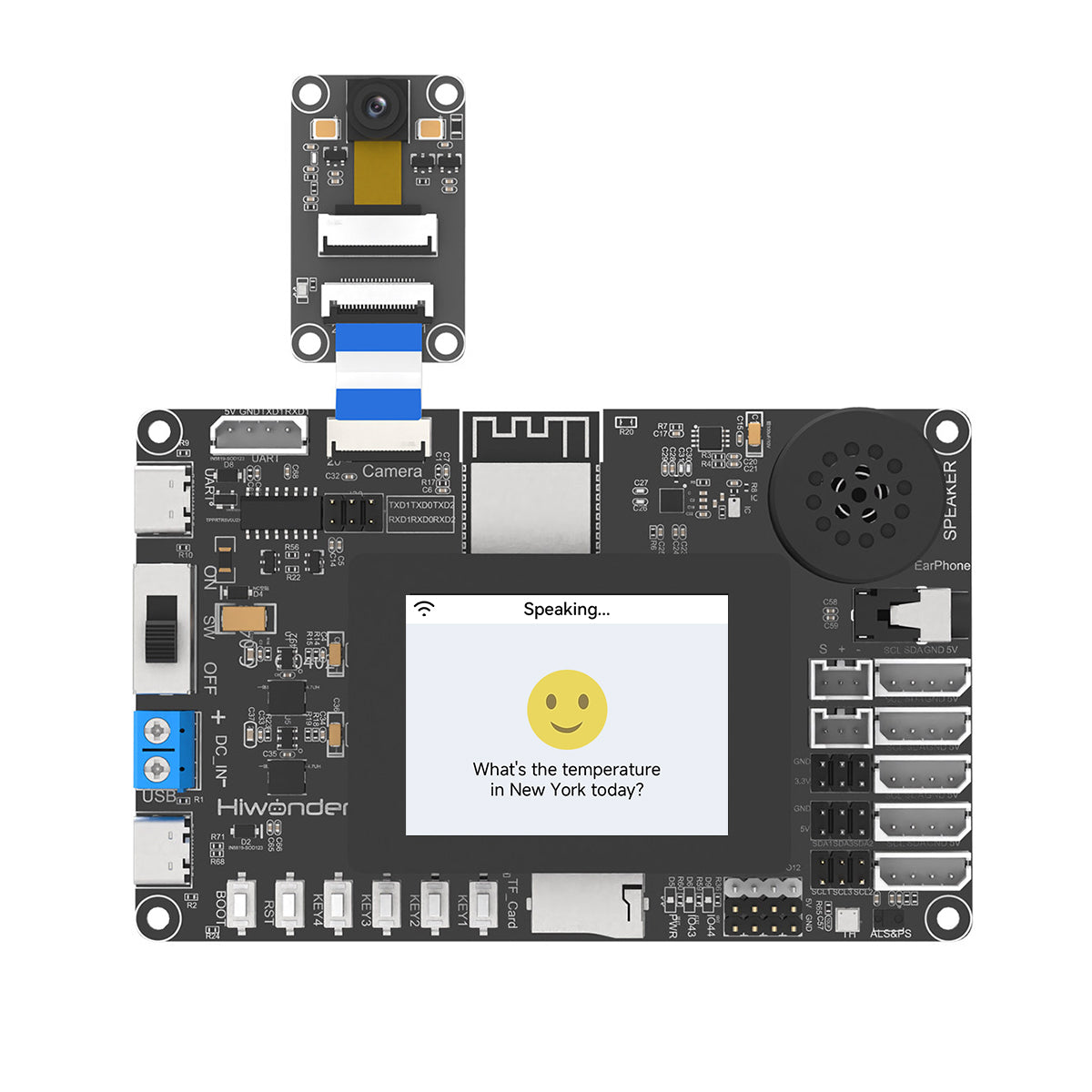 Hiwonder ESP32-S3 Development Board AI Vision & Smart Chat with LLMs Robot Programming Board Kit