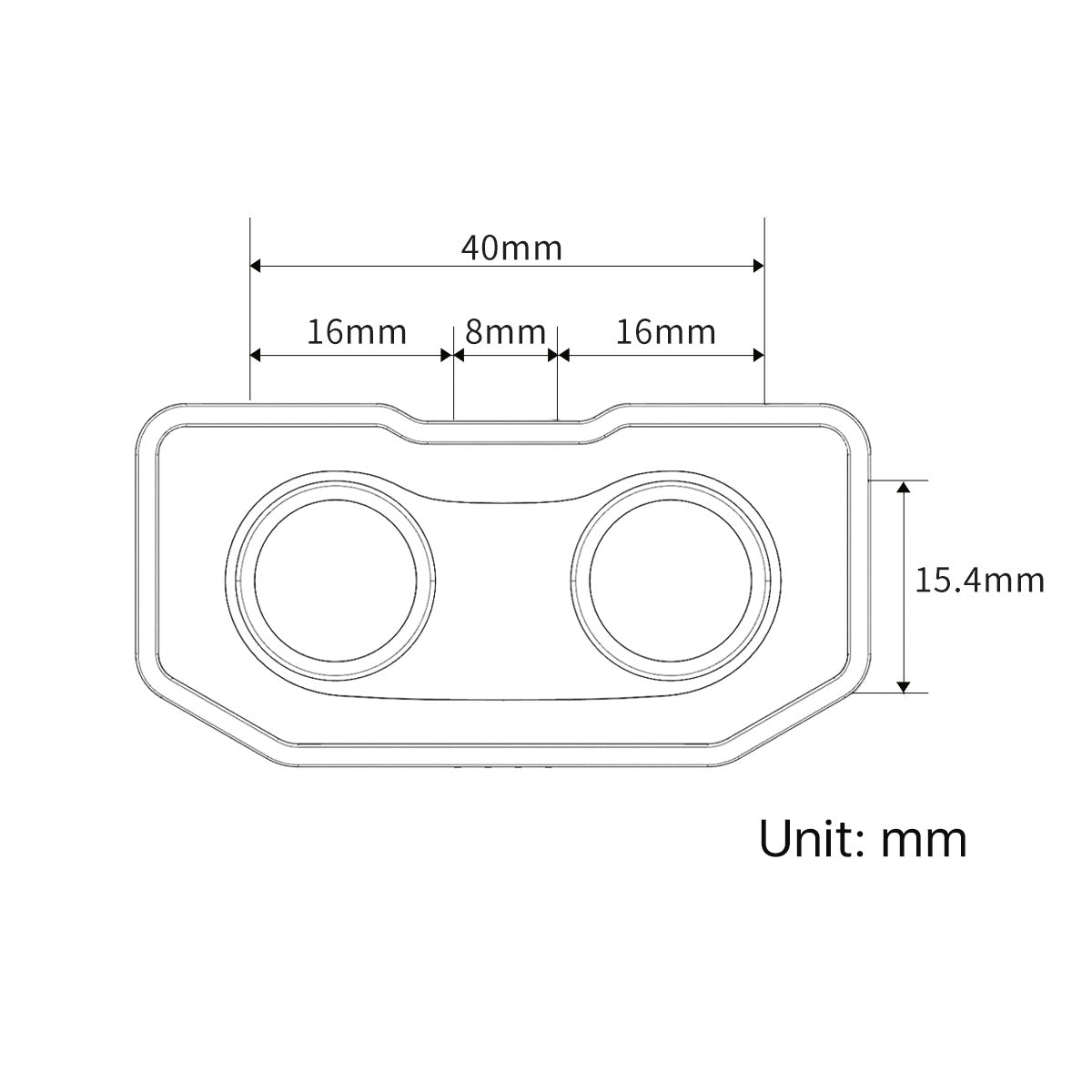 Hiwonder Ultrasonic Module Detection Distance Sensor Compatible with Arduino micro:bit Programming