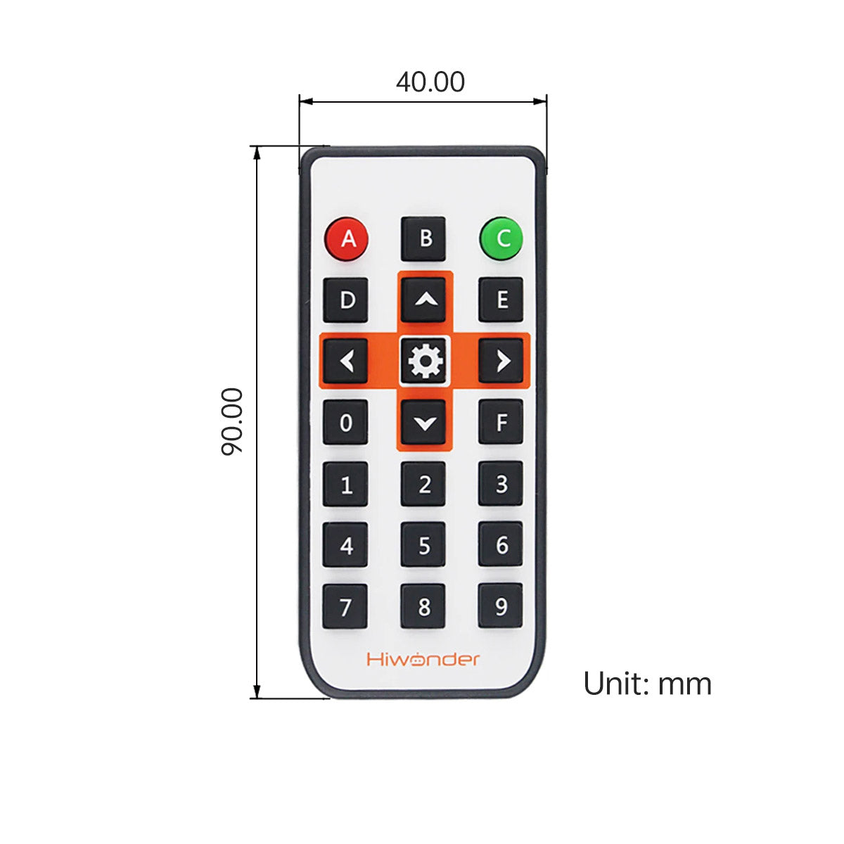 IR Controller: Hiwonder Wireless Infrared Remote Control