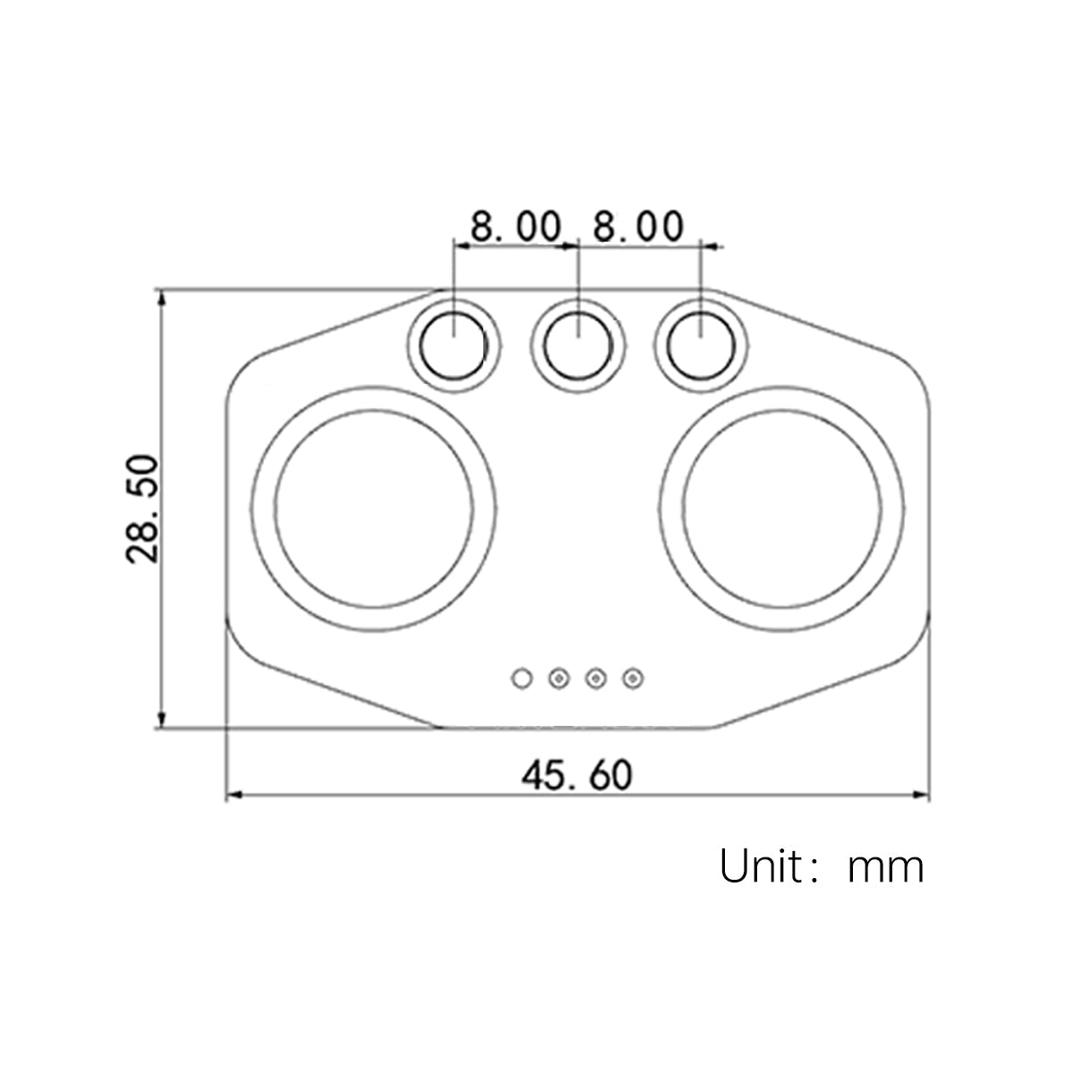 Glowy Ultrasonic Sensor Distance Measurement Programming Robot Car Obstacle Avoidance Module