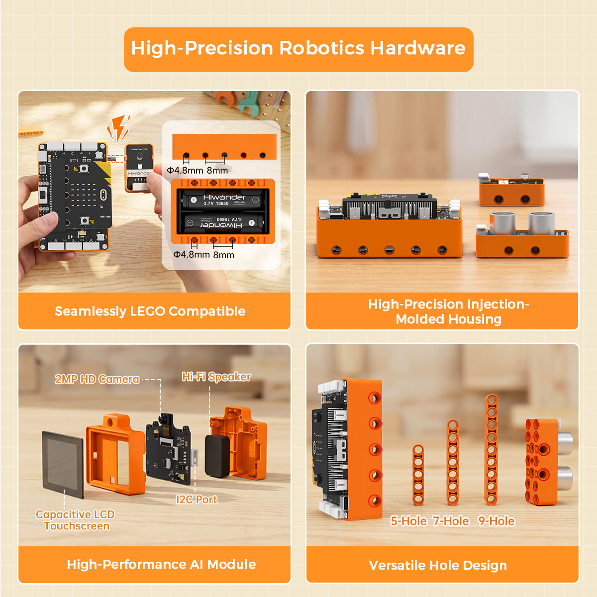 DaDa:bit AI Large Model Kit Programmable Building Block Kit Powered by micro:bit with AI Vision Module Supports Sensor Expansion