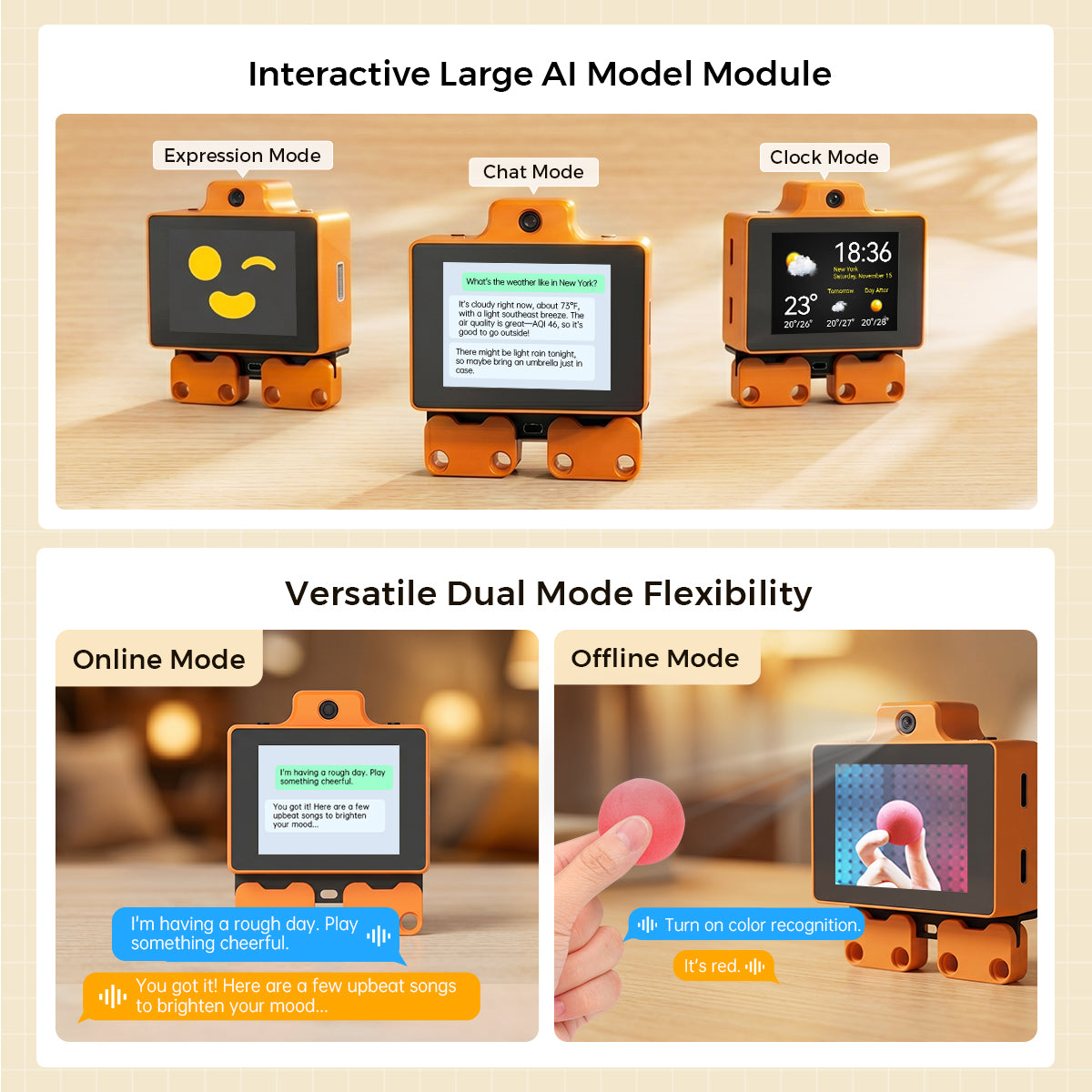 Hiwonder ESP32+Sensor Kit for Electronic Building Block & Programmable Robot Car, with WonderLLM AI Module