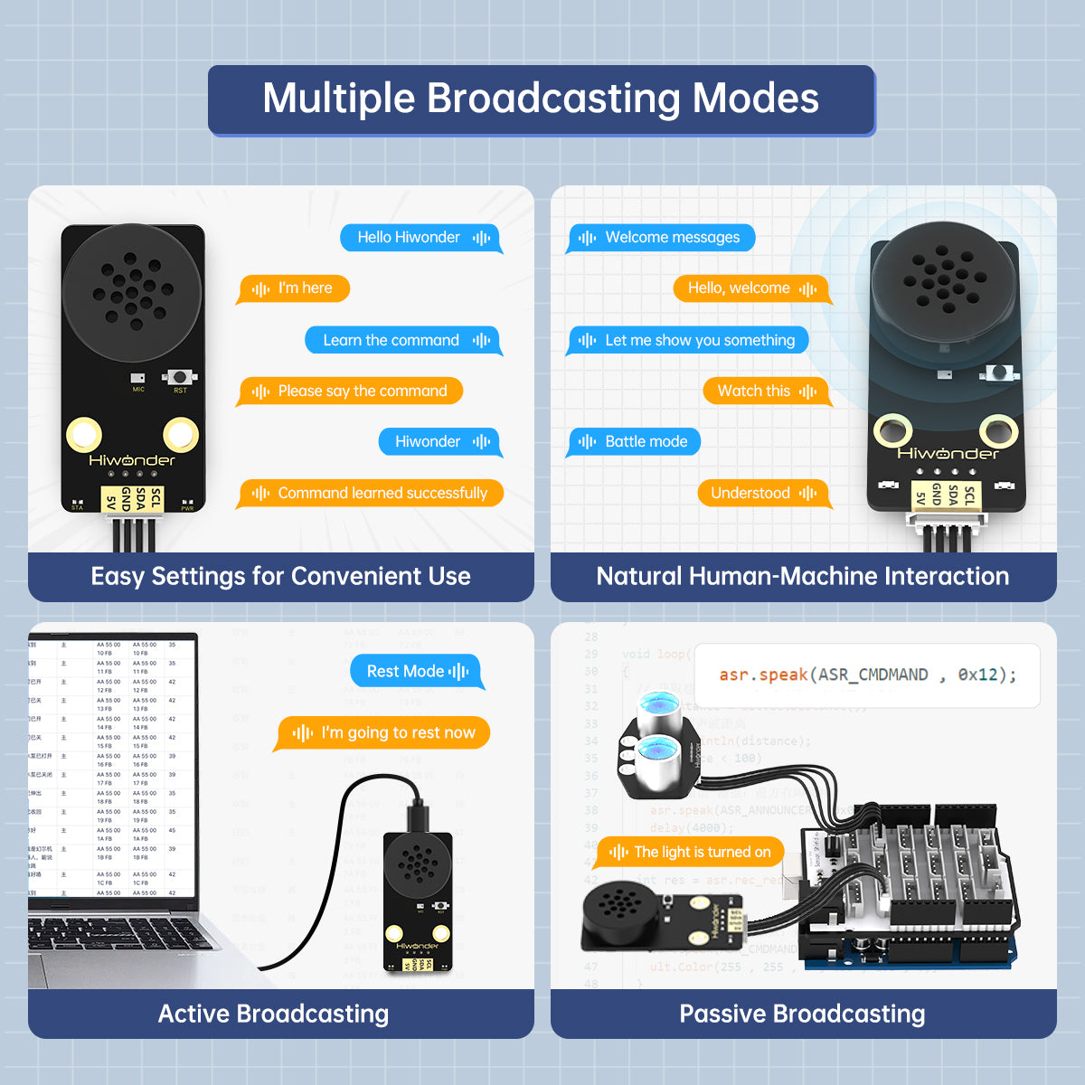 Multiple Broadcasting Modes