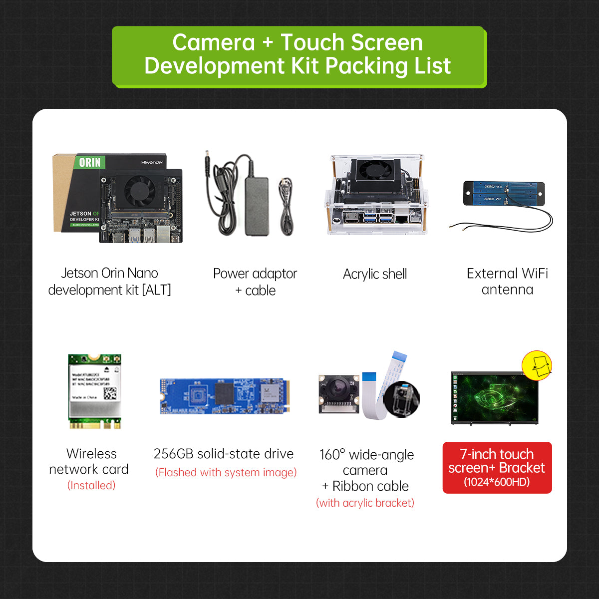 Hiwonder Jetson Orin Nano Development Kit 4GB/8GB SOM Module