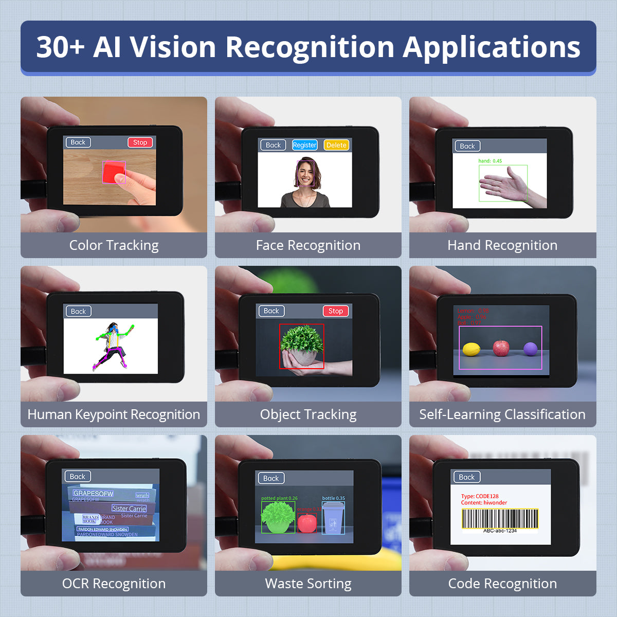 Hiwonder WonderMK K230 Vision Module 6TOPS Equivalent AI Performance, Large Model Development Board with CanMV Camera