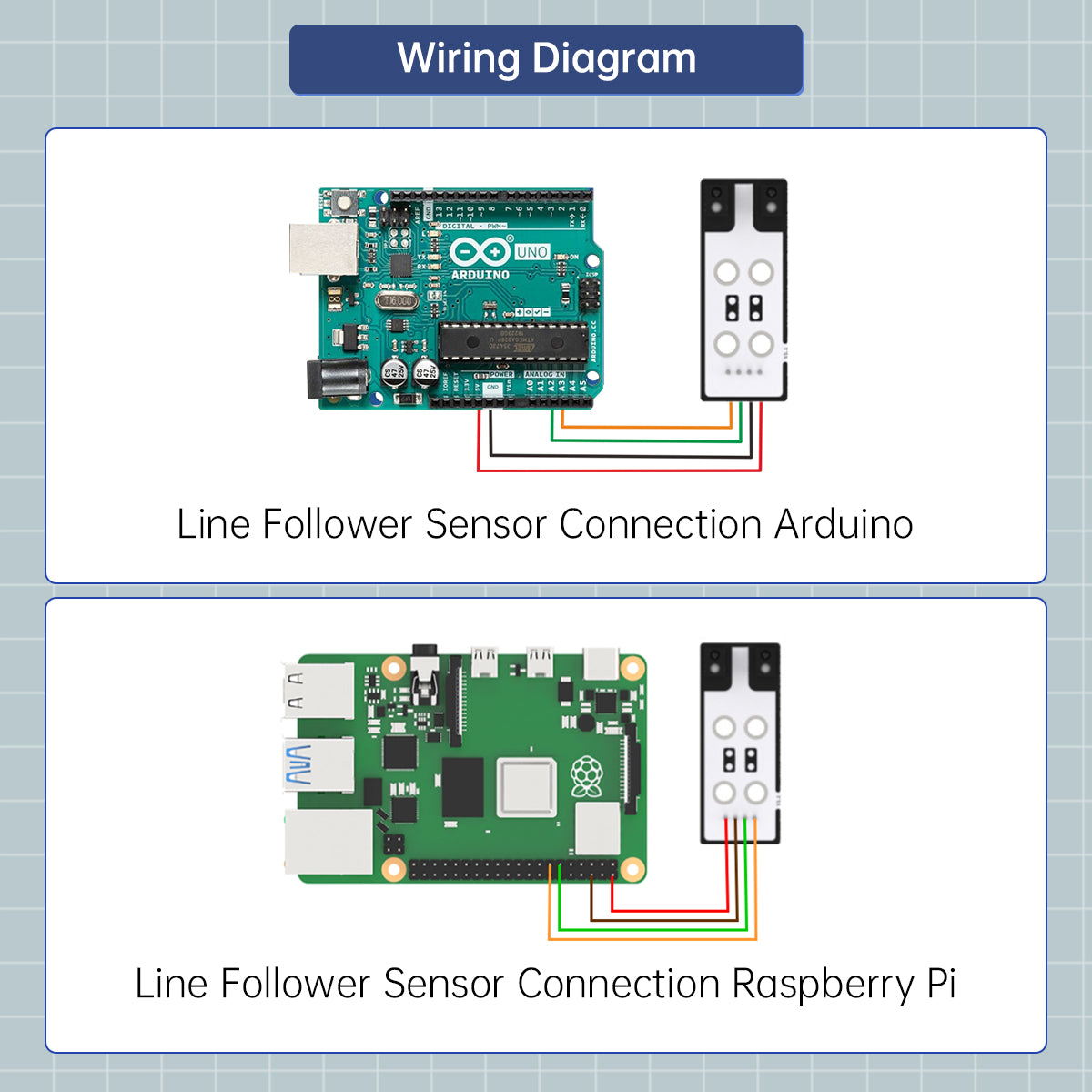 Line Follower：Hiwonder Robot Sensor Compatible with Arduino