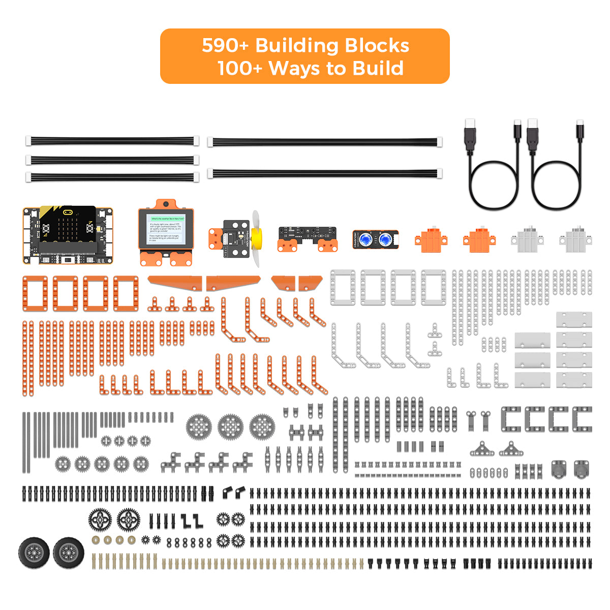 DaDa:bit AI Large Model Kit Programmable Building Block Kit Powered by micro:bit with AI Vision Module Supports Sensor Expansion