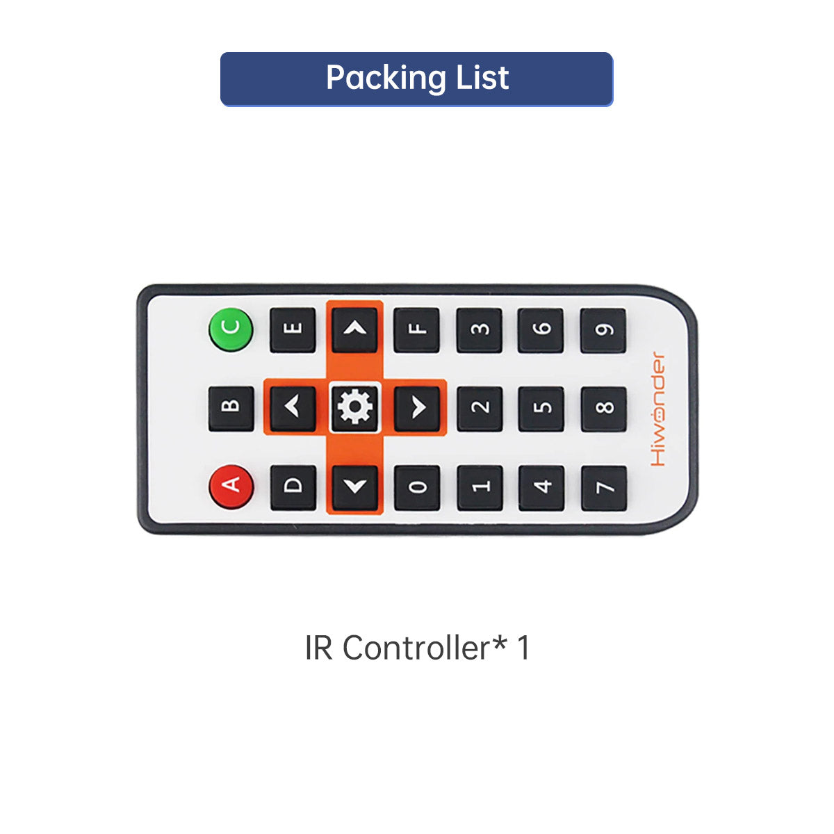 IR Controller: Hiwonder Wireless Infrared Remote Control