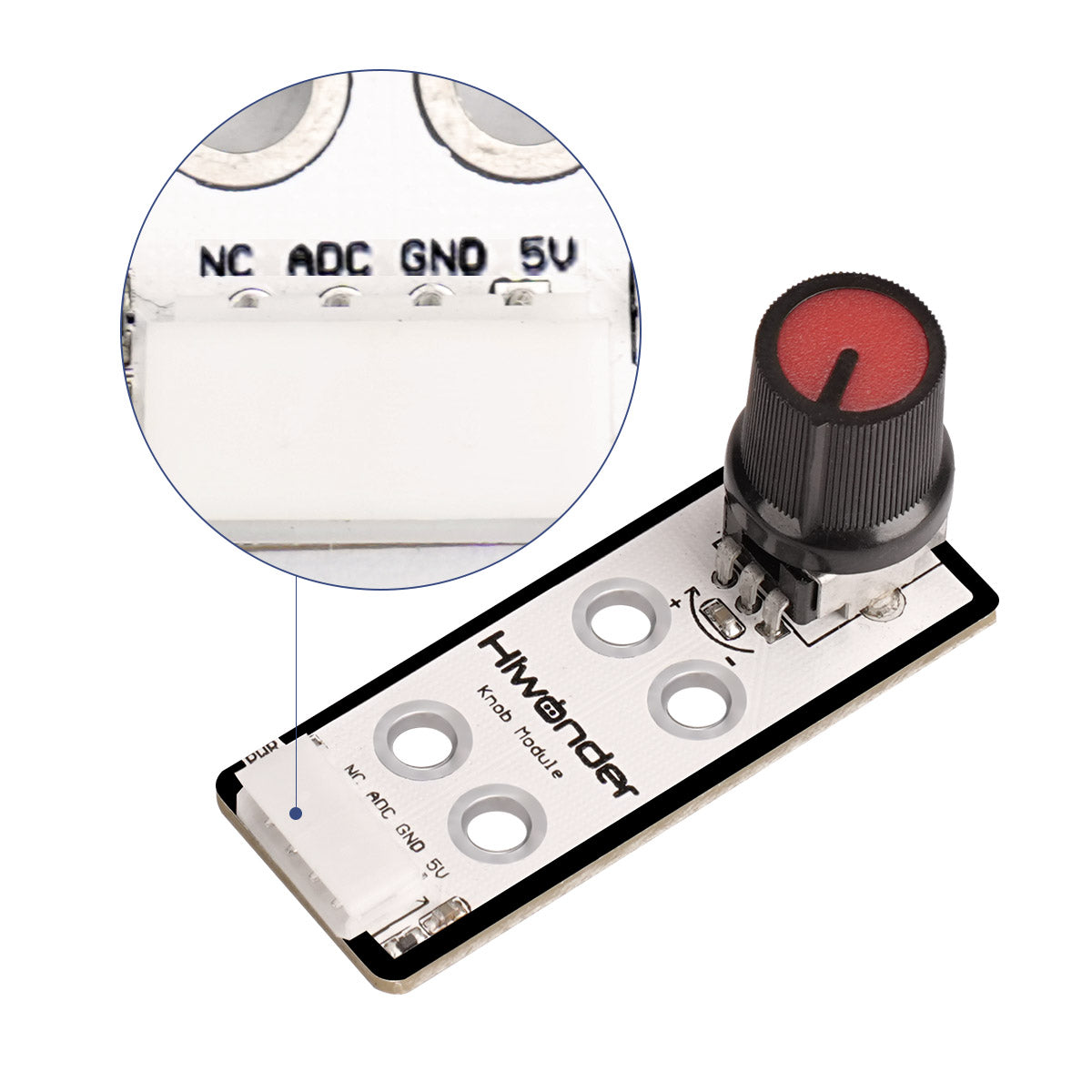 Knob Module：Hiwonder Robot Sensor Compatible with Arduino/ Raspberry Pi/ Jetson Nano/ micro:bit