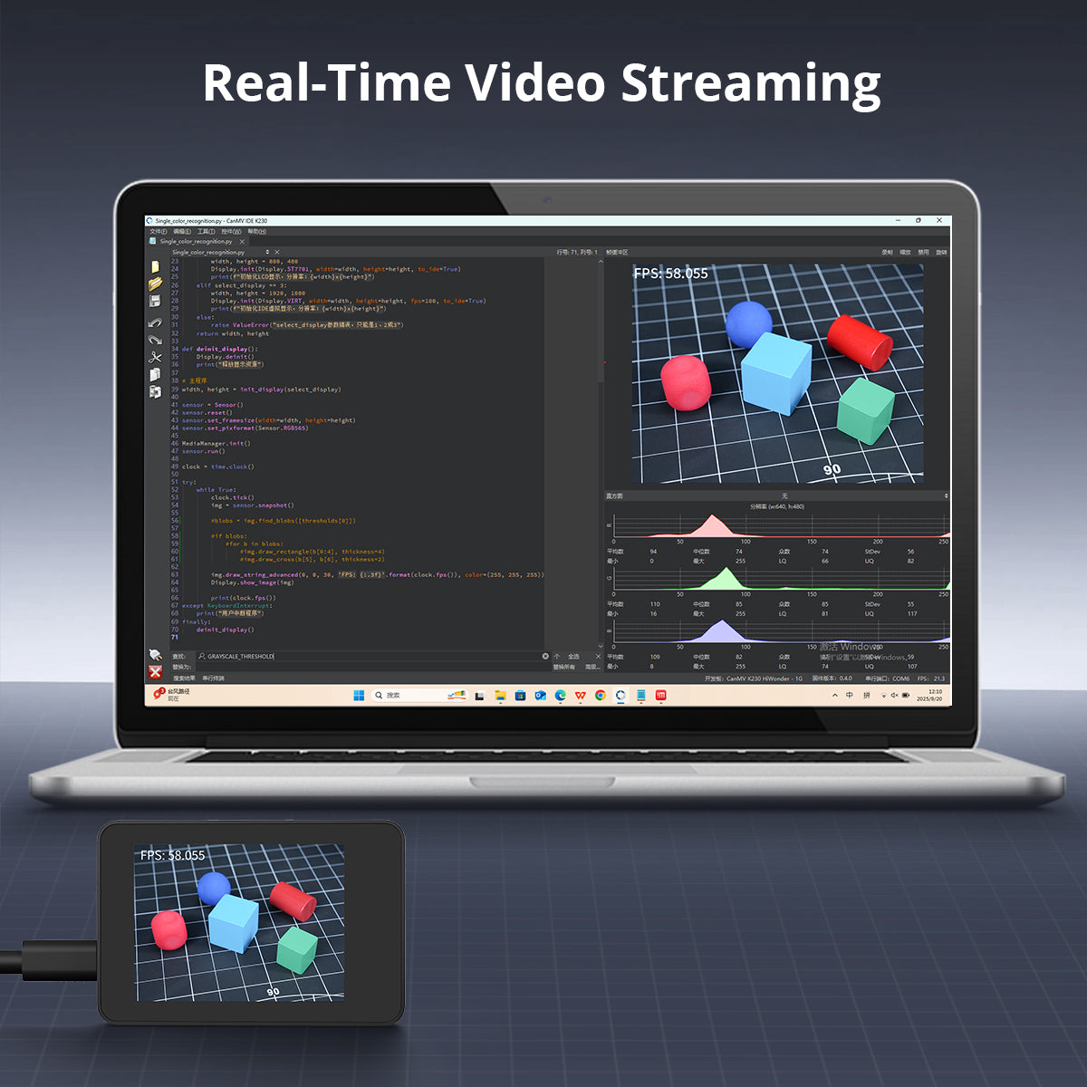 Hiwonder WonderMK K230 Vision Module 6TOPS Equivalent AI Performance, Large Model Development Board with CanMV Camera