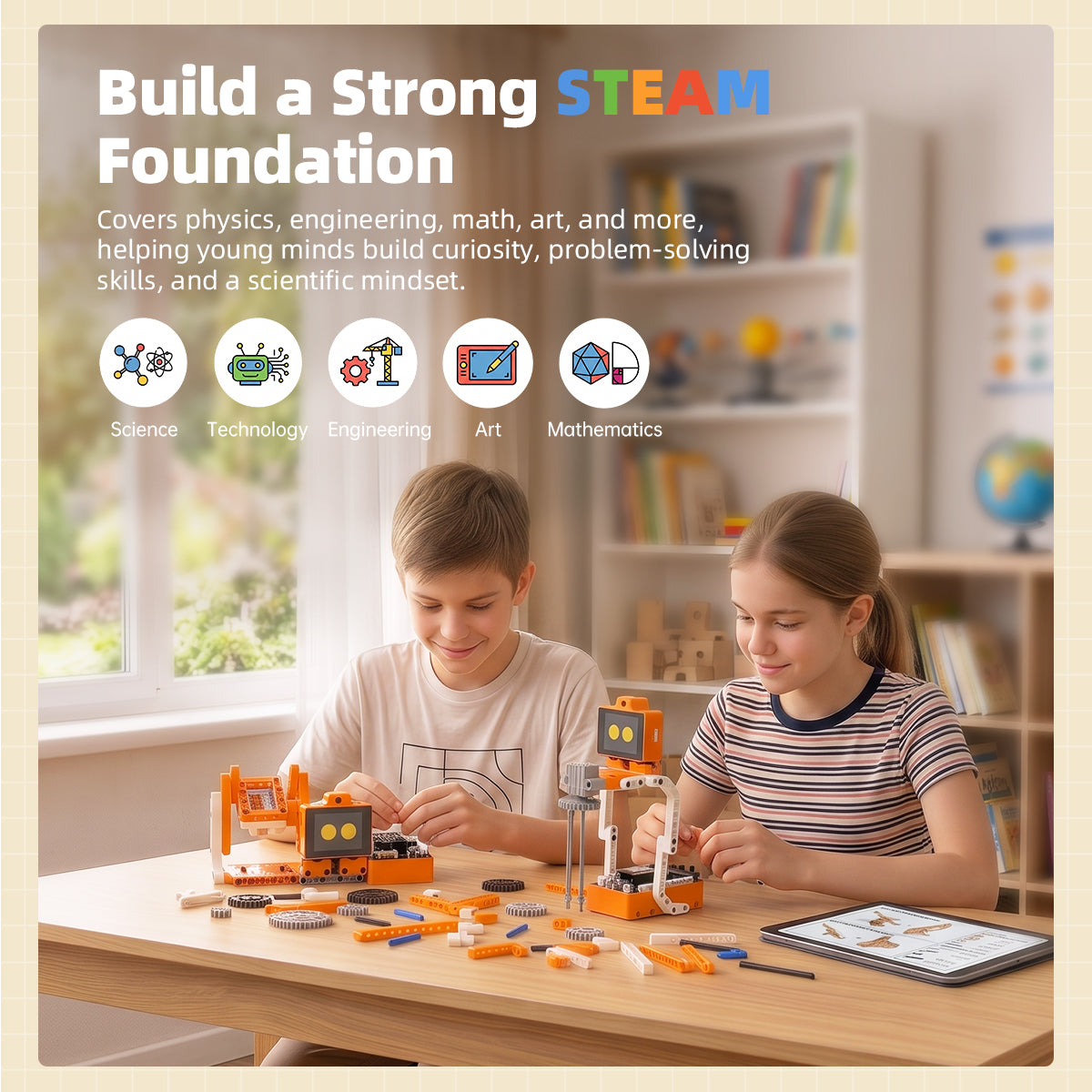 Hiwonder DaDablock AI Large Model Building Block Kit, Powered by ESP32, Supports Scratch & Python, Vision & Voice Interaction