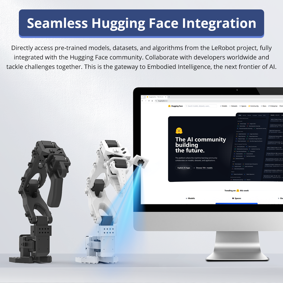 Hiwonder LeRobot SO-ARM101 Open-Source 6-Axis Robotic Arm with AI Vision & AI Recognition for Embodied Intelligence Programming