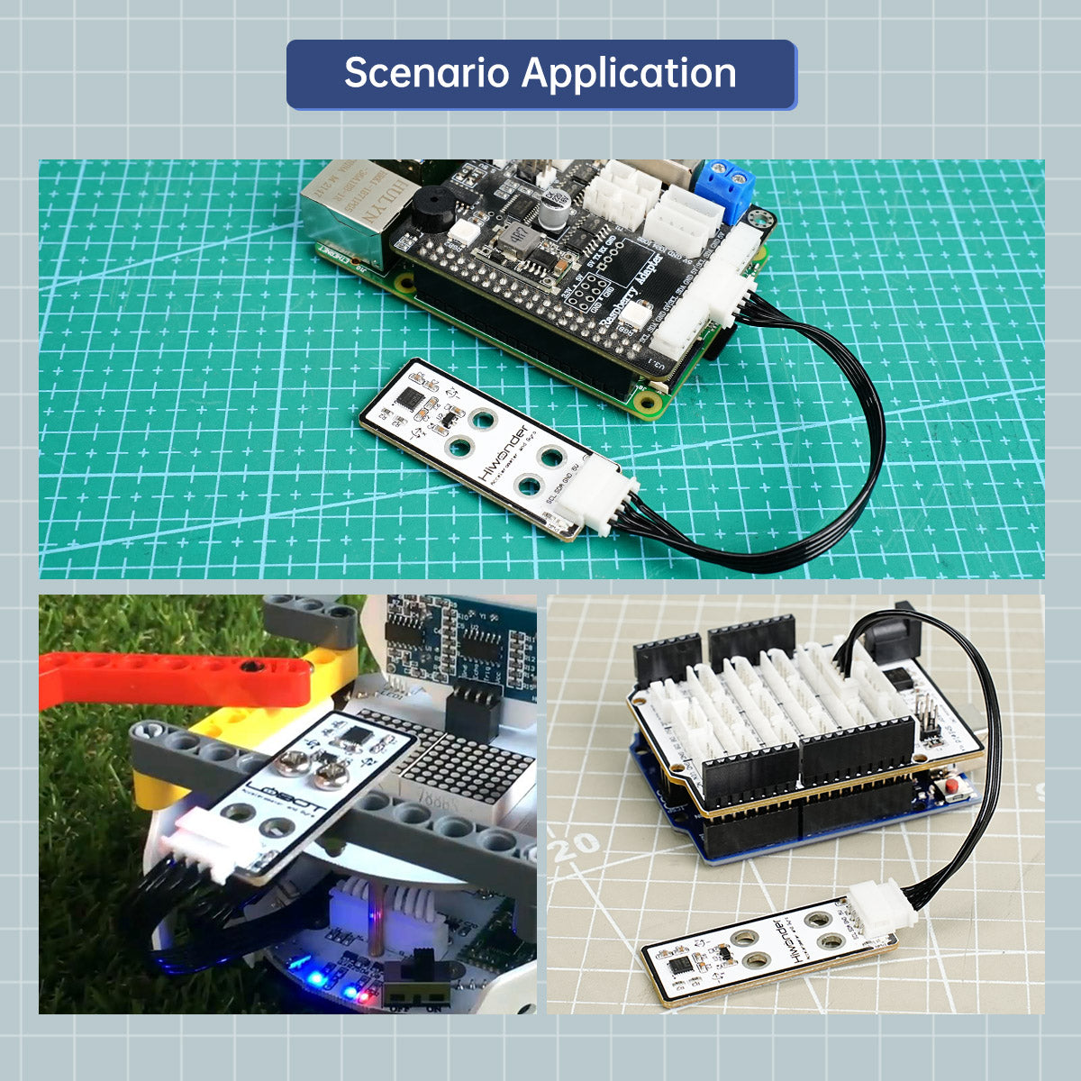 Acceleration Sensor: Hiwonder Robot Sensor Compatible with Arduino/ Raspberry Pi/ Jetson Nano/ micro:bit