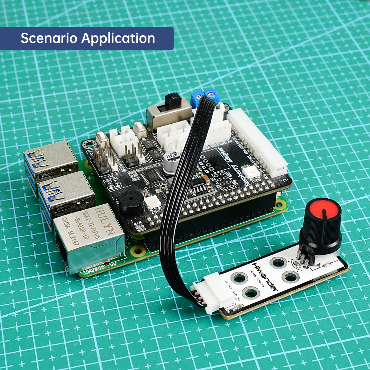 Knob Module：Hiwonder Robot Sensor Compatible with Arduino/ Raspberry Pi/ Jetson Nano/ micro:bit