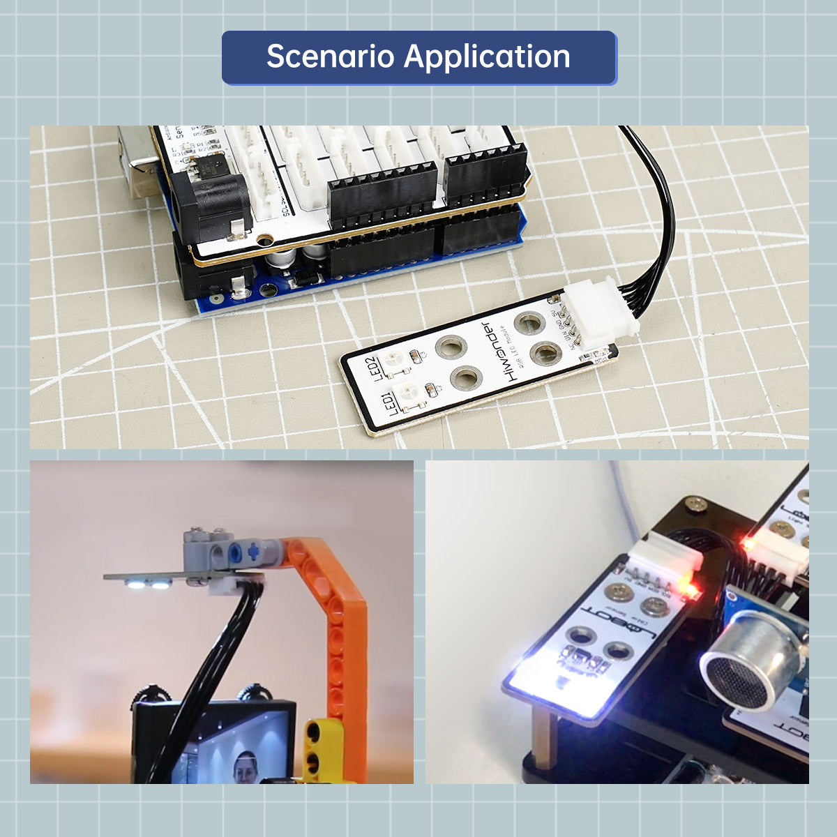 RGB Module: Hiwonder Robot Module Compatible with Arduino/ Raspberry Pi/ Jetson Nano/ micro:bit