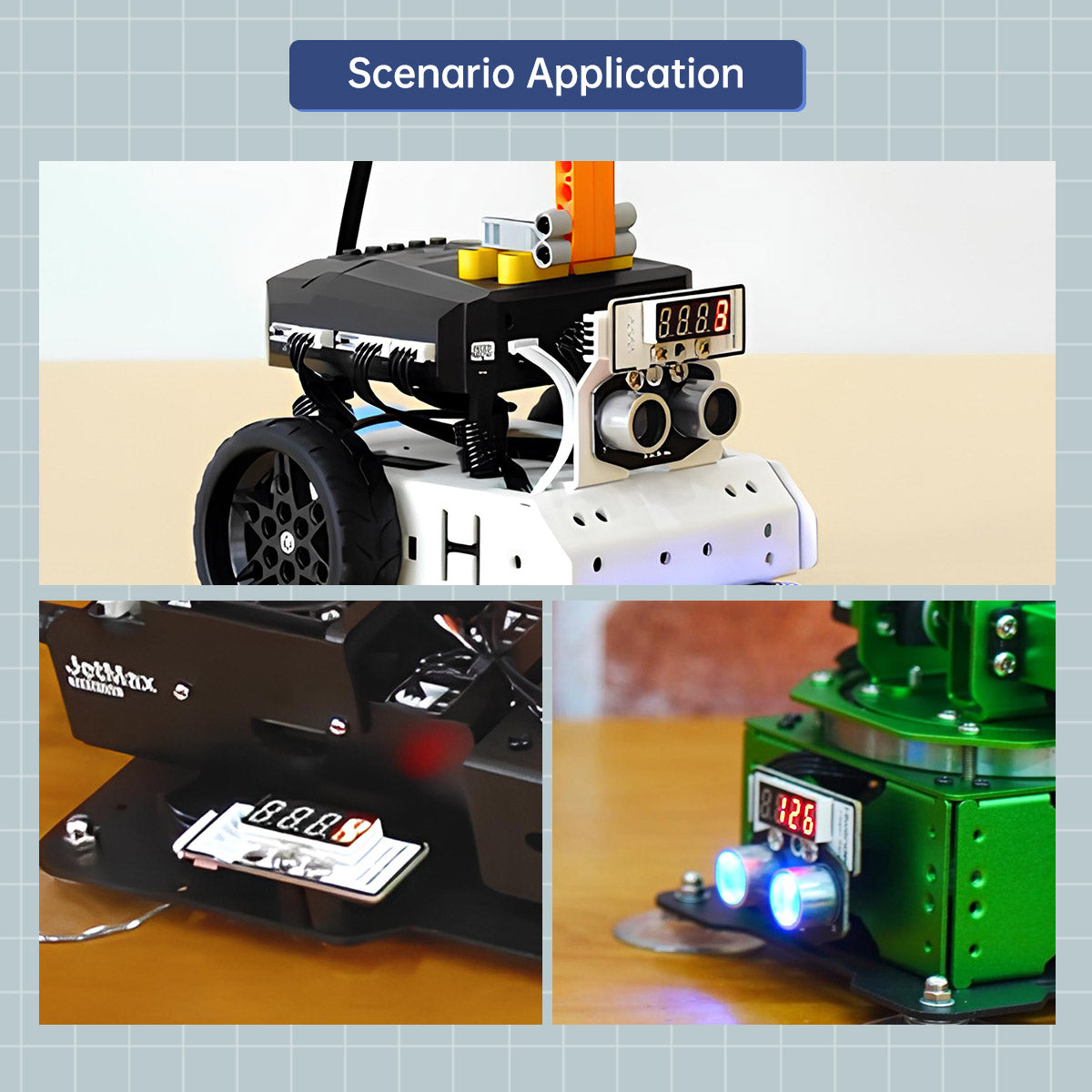 Digital Tube Module: Hiwonder Robot Module Compatible with Arduino/ Raspberry Pi/ Jetson Nano/ micro:bit
