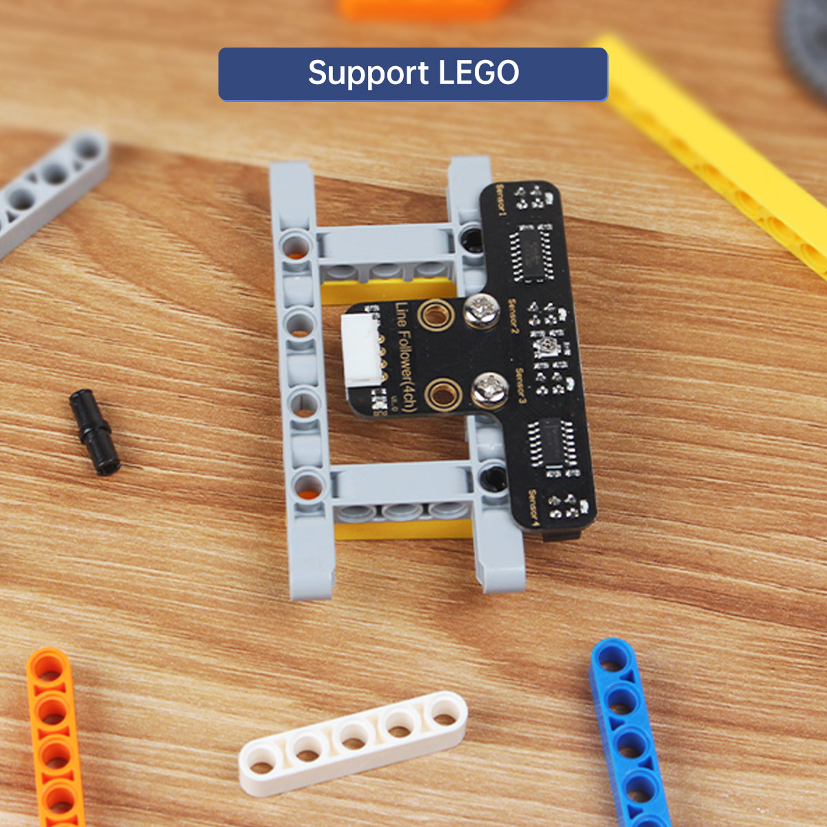Hiwonder 4-Channel IR Line Follower Sensor – I2C Module for Line Following Robot