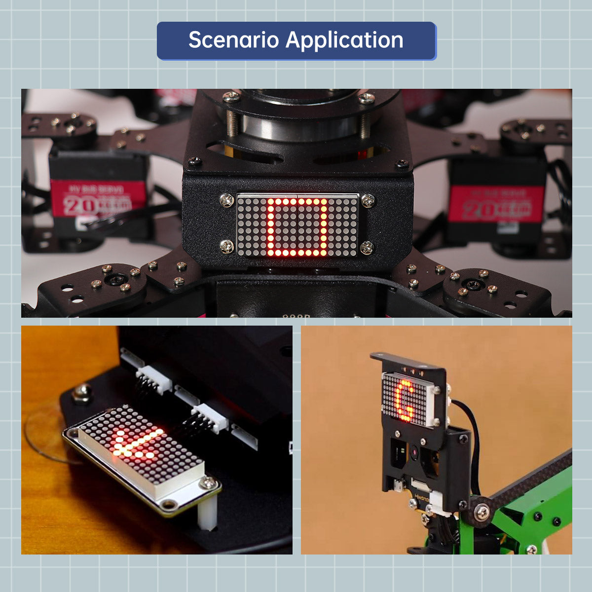 Dot Matrix Module: Hiwonder Robot Car LED Light Module DIY/MCU Control