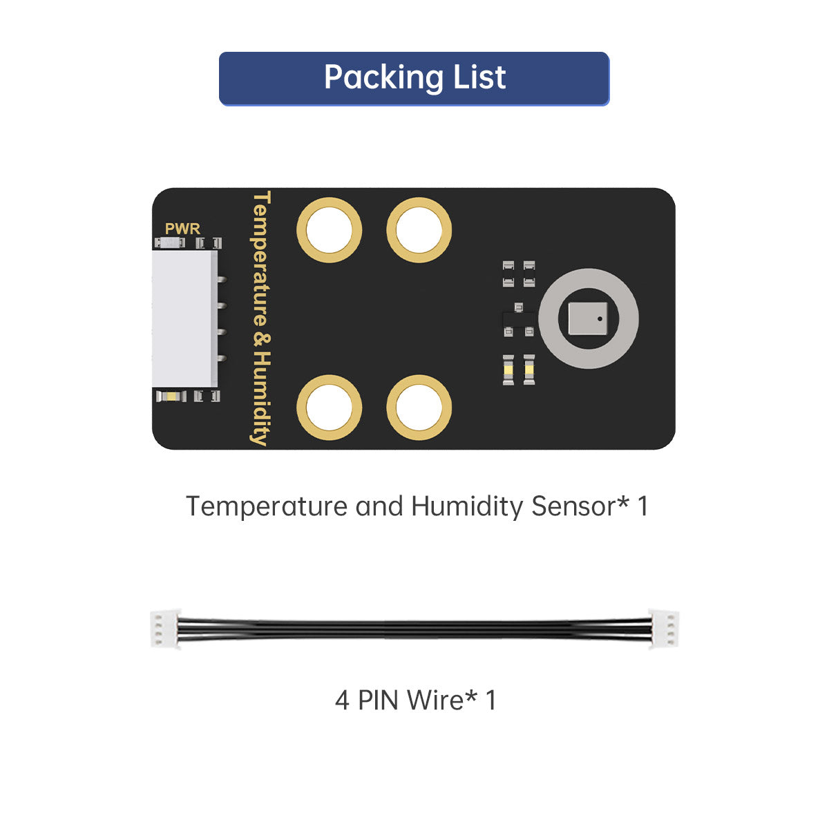 Temperature and Humidity Sensor: Hiwonder Robot Sensor Compatible with Arduino