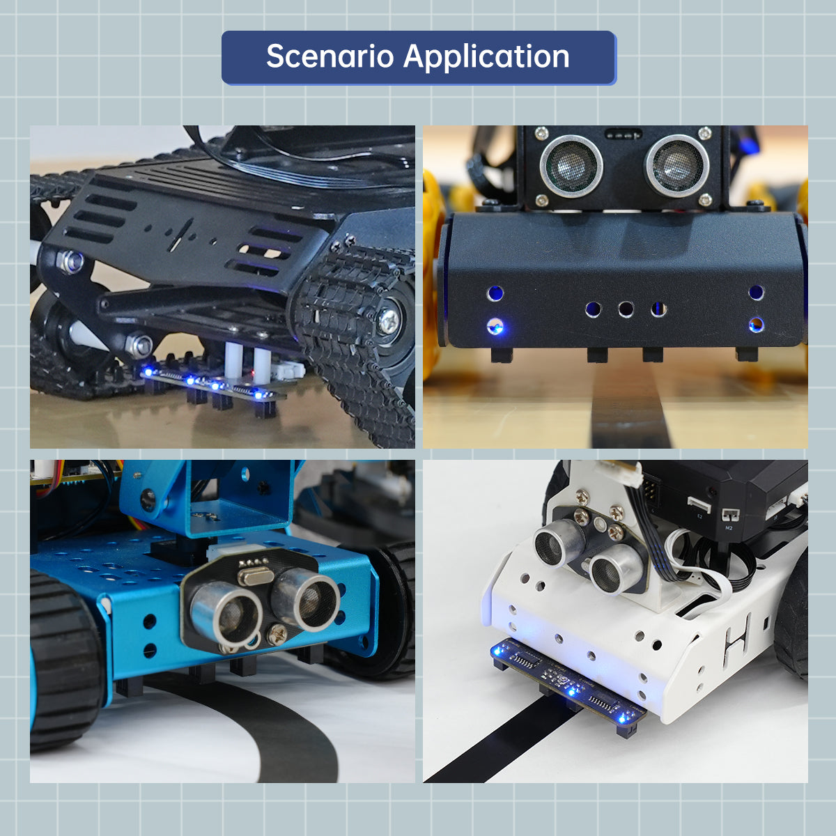 Hiwonder 4-Channel IR Line Follower Sensor – I2C Module for Line Following Robot