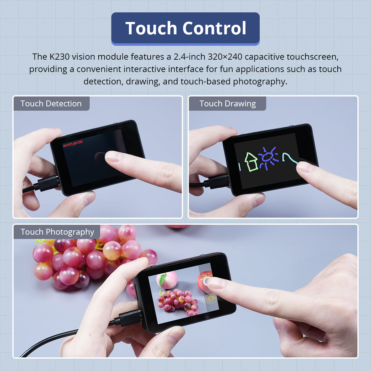 Hiwonder WonderMK K230 Vision Module 6TOPS Equivalent AI Performance, Large Model Development Board with CanMV Camera