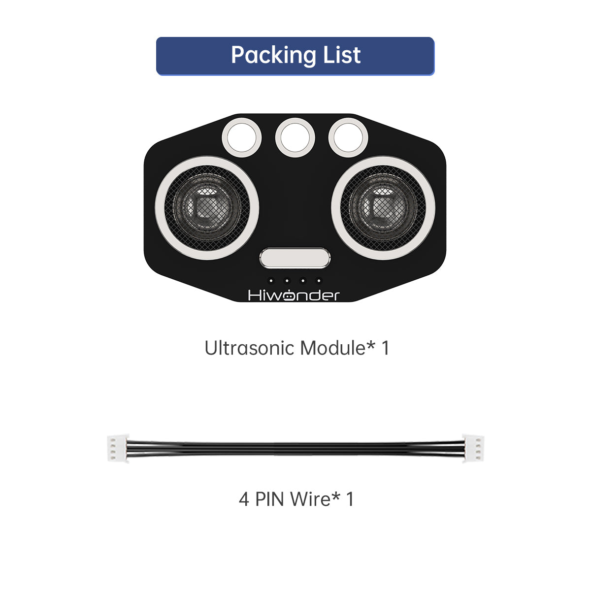 Hiwonder Ultrasonic Module: Hiwonder Detection Distance Sensor for Robotic Car DIY