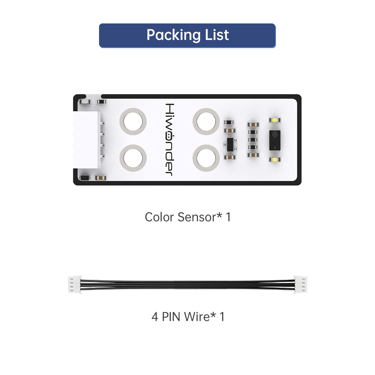 Color Sensor: Hiwonder Robot Sensor Compatible with Arduino/ Raspberry Pi/ Jetson Nano/ micro:bit