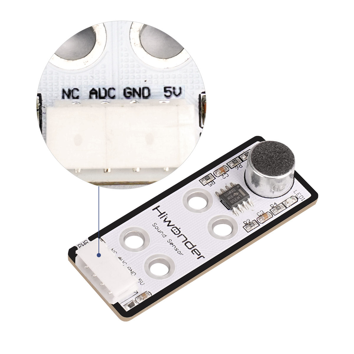 Sound Sensor: Hiwonder Robot Sensor Compatible with Arduino/ Raspberry Pi/ Jetson Nano/ micro:bit