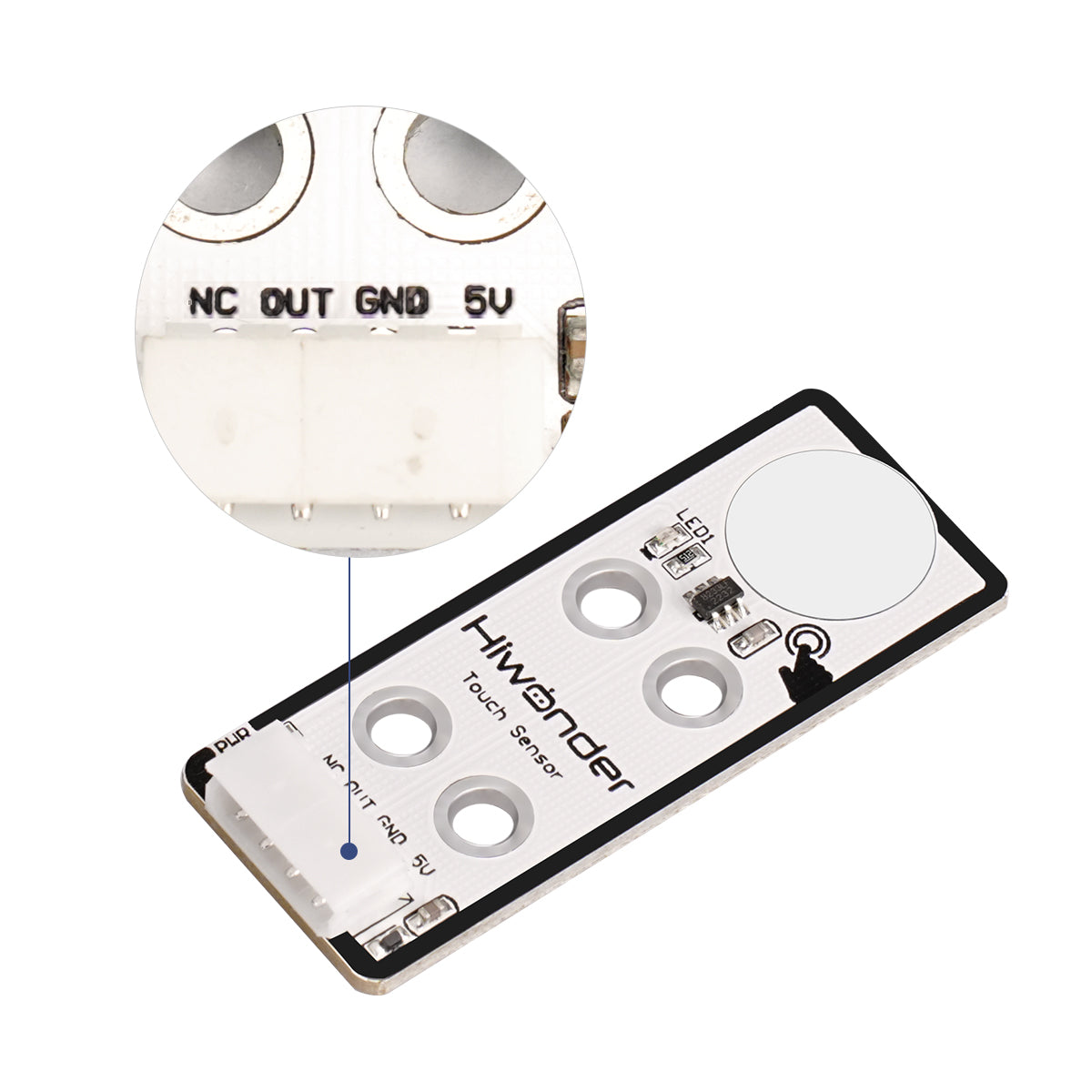 Touch Sensor: Hiwonder Robot Sensor Compatible with Arduino/ Raspberry Pi/ Jetson Nano/ micro:bit