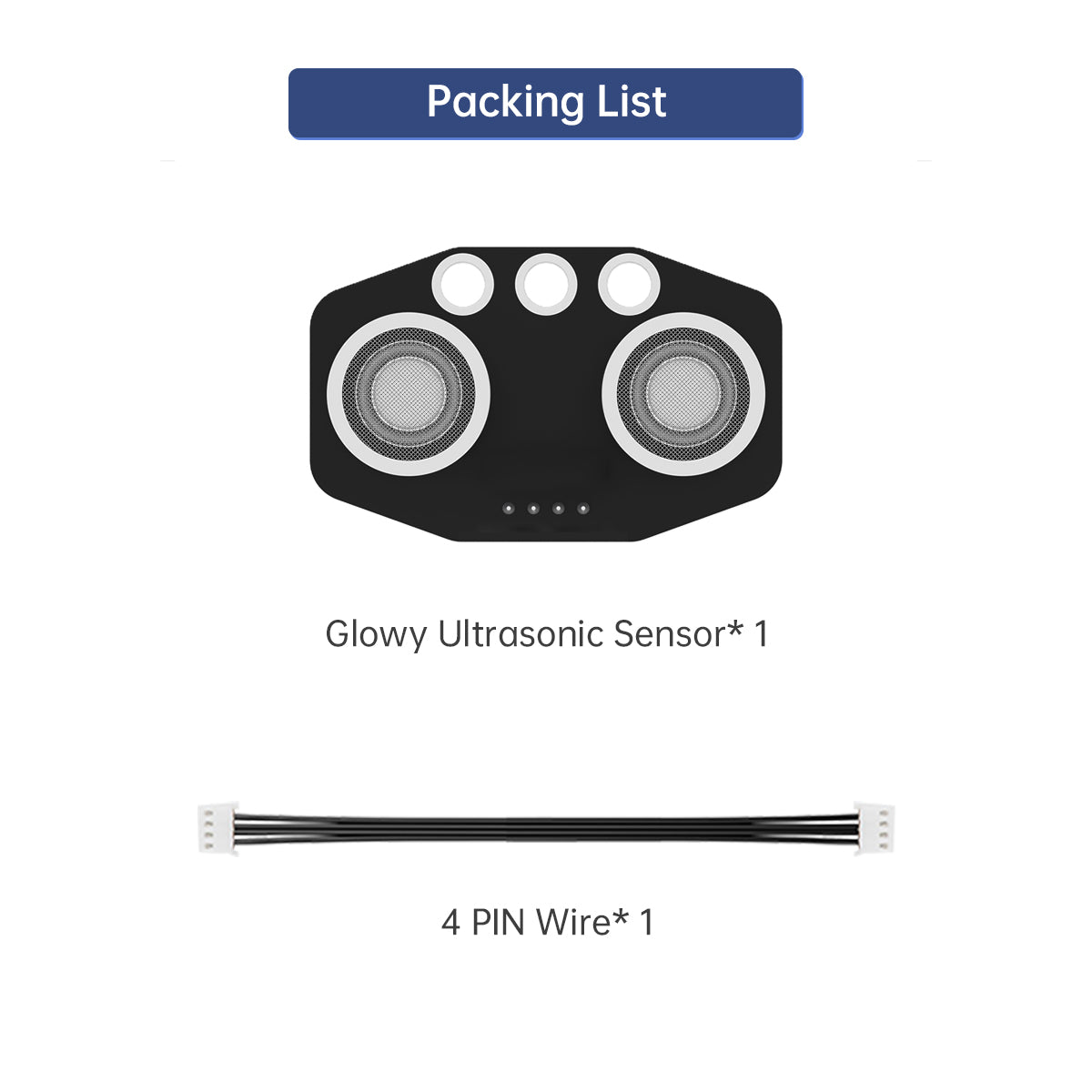 Hiwonder Glowy Ultrasonic Sensor Module for Distance Measurement Programming Robot Car with Obstacle Avoidance