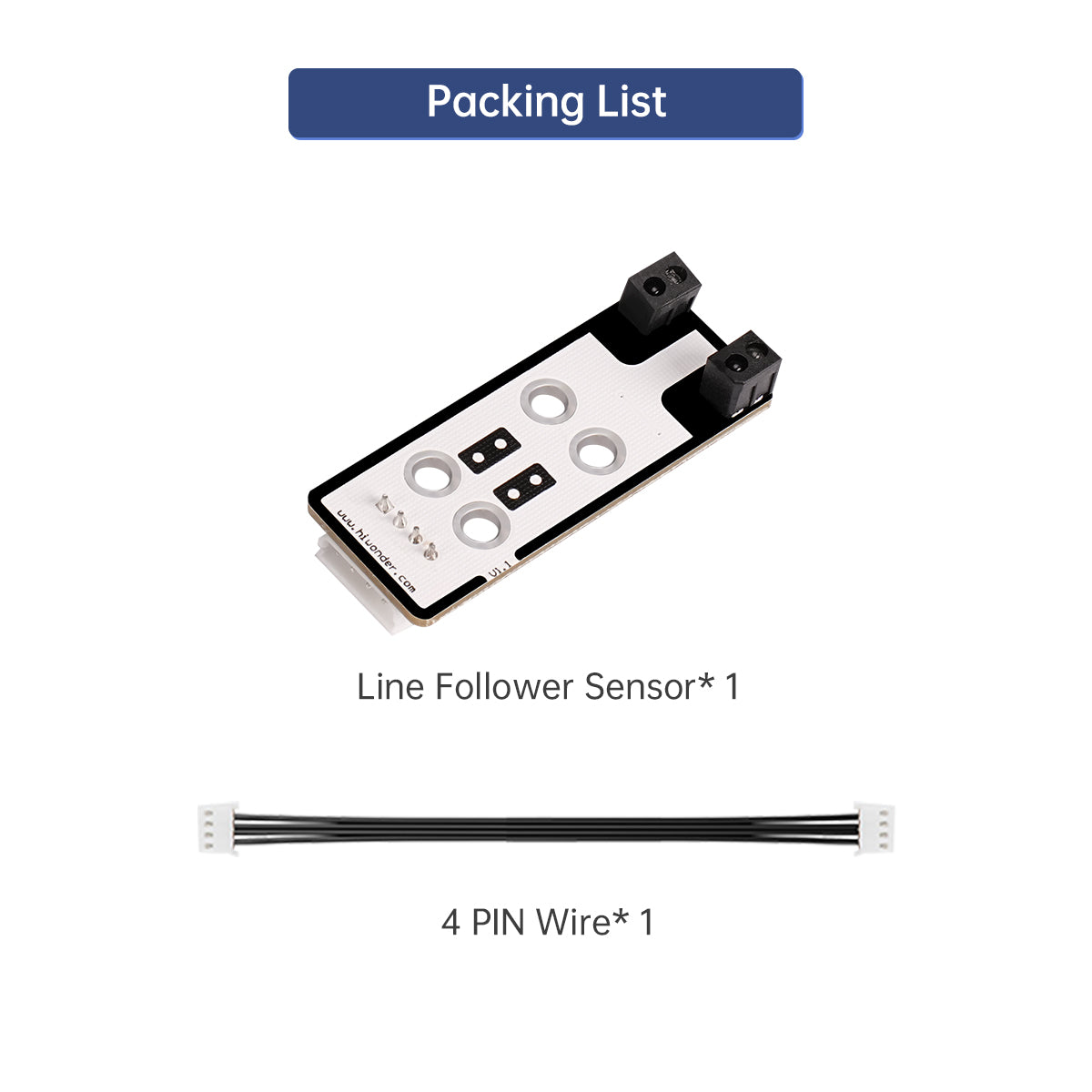 Line Follower：Hiwonder Robot Sensor Compatible with Arduino