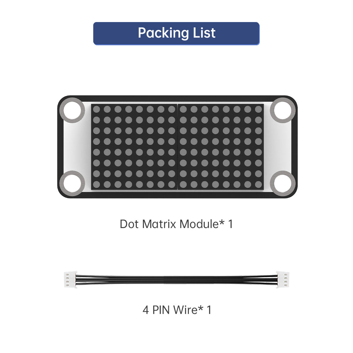 Dot Matrix Module: Hiwonder Robot Car LED Light Module DIY/MCU Control