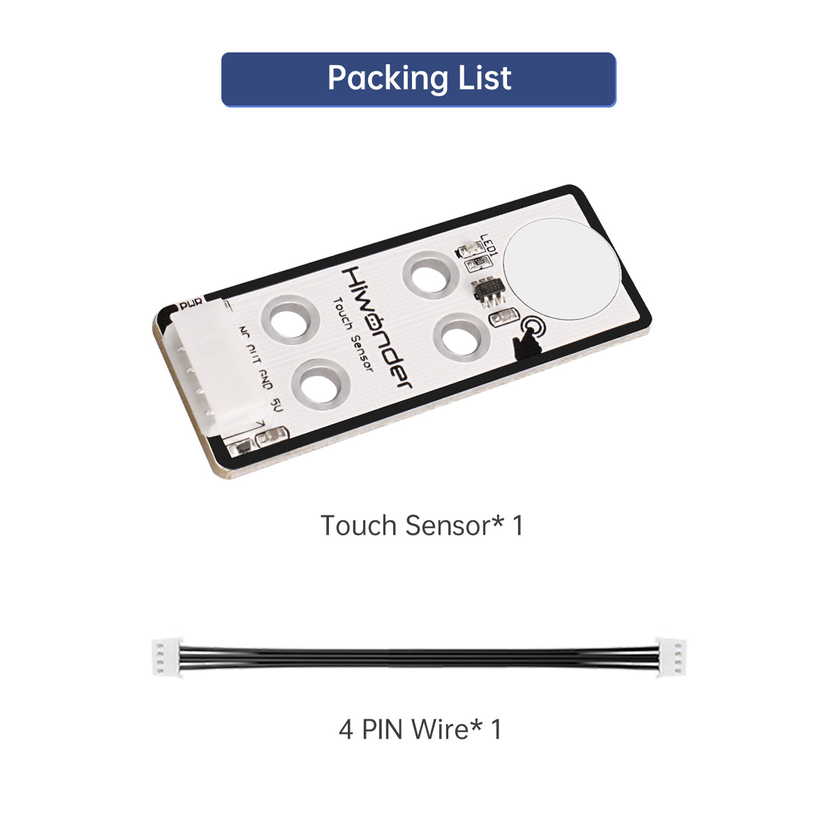 Touch Sensor: Hiwonder Robot Sensor Compatible with Arduino/ Raspberry Pi/ Jetson Nano/ micro:bit