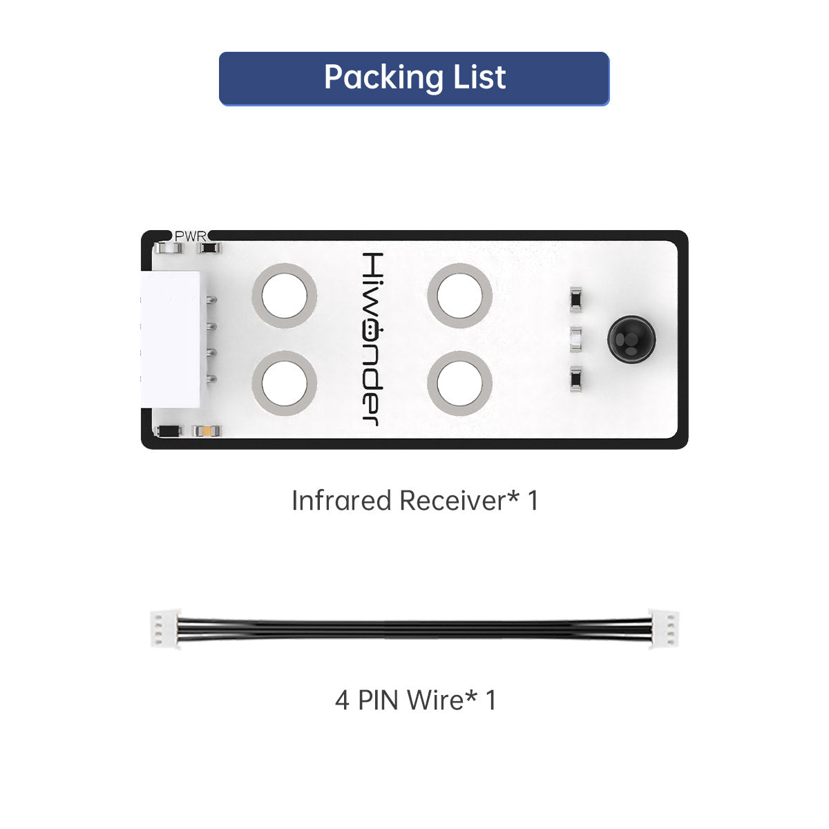 Infrared Receiver: Hiwonder Robot Sensor Compatible with Arduino