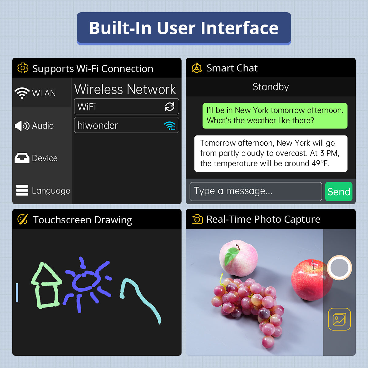 Hiwonder WonderMK K230 Vision Module 6TOPS Equivalent AI Performance, Large Model Development Board with CanMV Camera