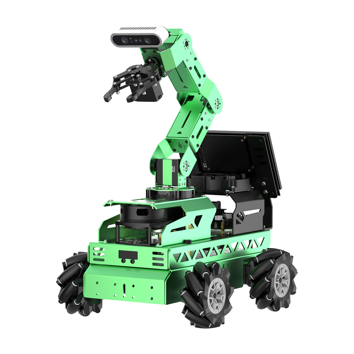 Hiwonder JetRover JETSON Robot Car with AI Vision Robotic Arm, Support ROS1 & ROS2, with Large AI Model (ChatGPT), SLAM Mapping/Navigation, AI Voice Interaction, Intelligent Sorting