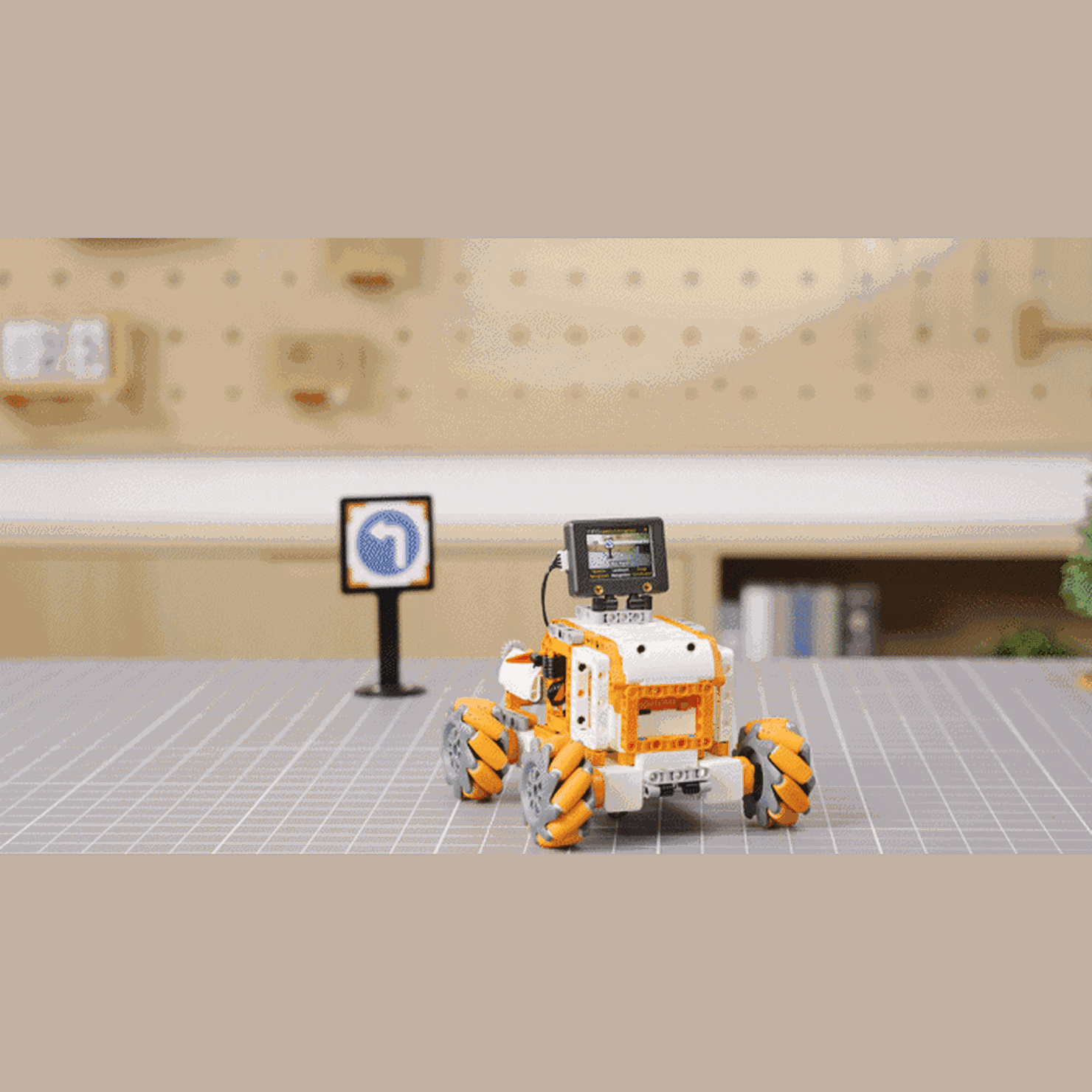 Hiwonder TurboPi Raspberry Pi Robot Car ROS2 with Mecanum Wheels, AI Vision & Tracking, Multimodal Large AI Model ChatGPT / Gemini / Grok / Llama, and Voice Interaction