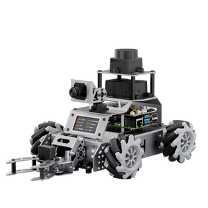 Hiwonder ClawPi ROS2 Raspberry Pi Robot Car with Omnidirectional Mecanum Wheels, AI Vision, Integrated Multimodal Large AI Model ChatGPT, and Voice Interaction