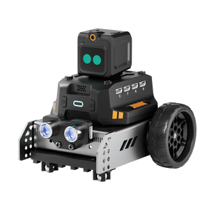 AiMecha A1 Smart Robot Car with 2DOF Robotic Arm, Multimodal AI Module, Support Scratch & MicroPython Programming